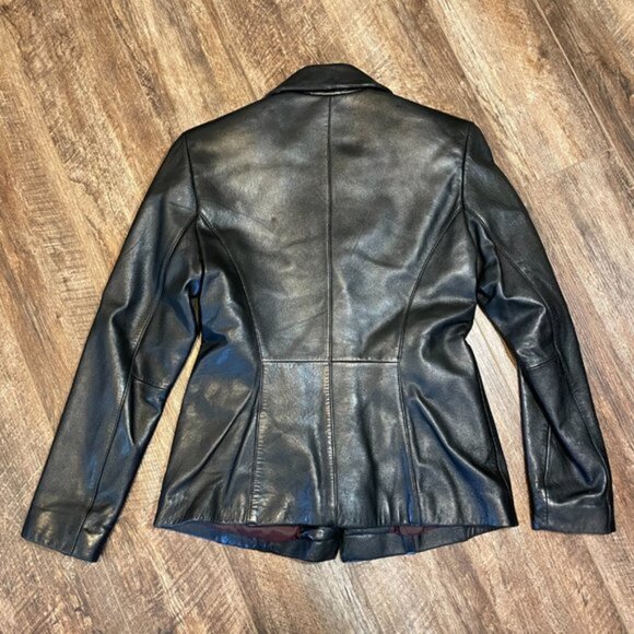 Wilsons Leather XS Black Fitted Womens Jacket - Picture 3 of 5